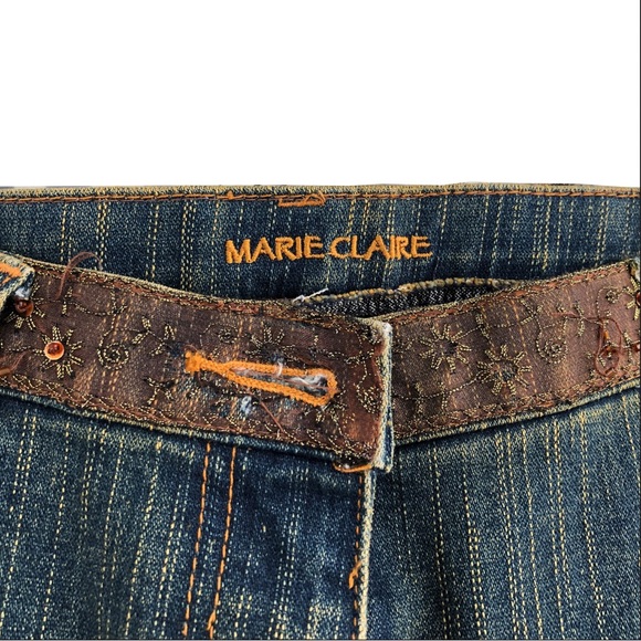 Marie Claire blue jeans boho/vintage size 11 straight cut slightly stretch - Picture 3 of 7